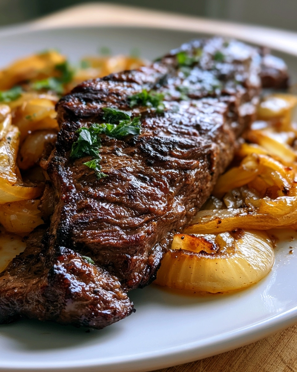 Blackstone Skirt Steak With Onions