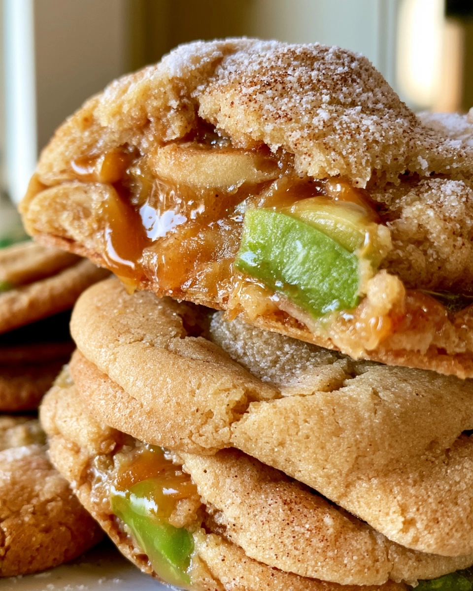 Caramel Apple Cookies — Caramel-Stuffed Apple Cookies for Cool Nights