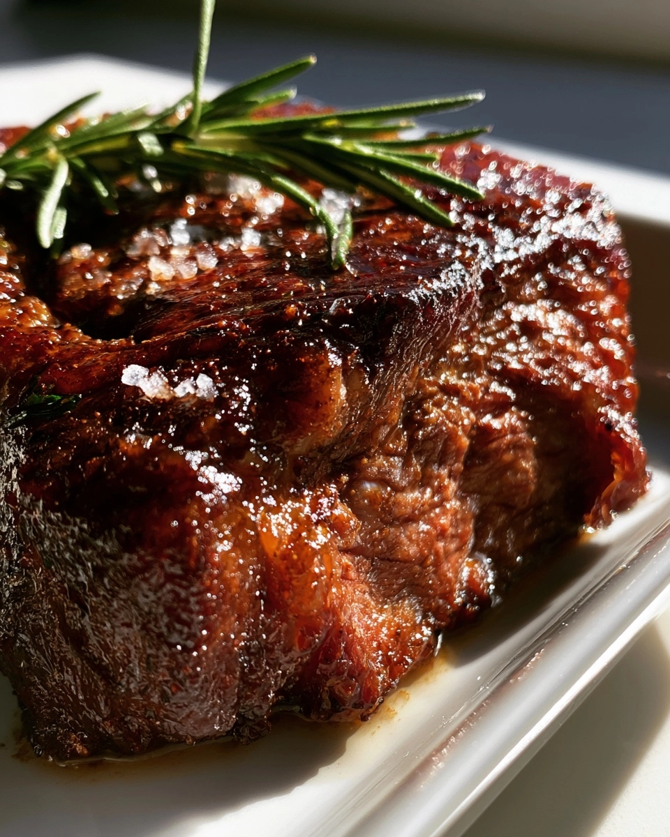 Flat Iron Steak With Rosemary Marinade