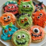 Halloween Monster Cookies — Monster Cookies Kids Build Themselves
