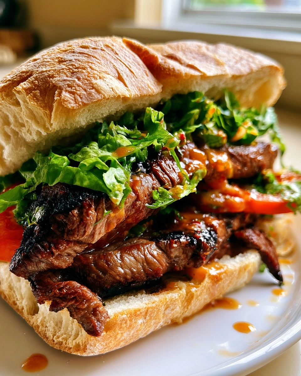Marinated Steak Sandwiches