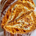 Pumpkin Cream Cheese Sourdough Bread