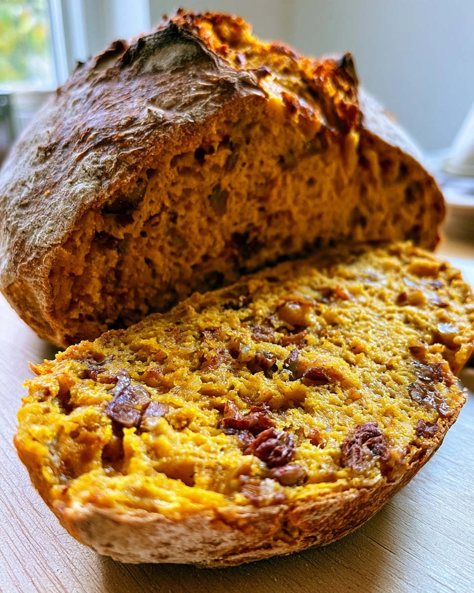 Pumpkin Pecan Sourdough Bread