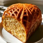 Pumpkin Sourdough Spiderweb Bread