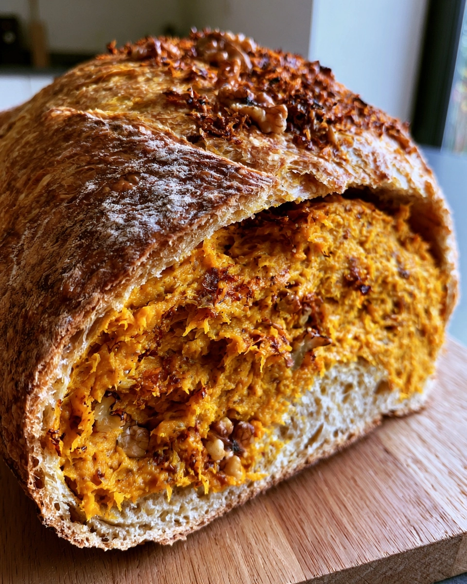 Pumpkin Walnut Sourdough Bread