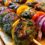 Steak Kebabs With Garlic Herb Marinade
