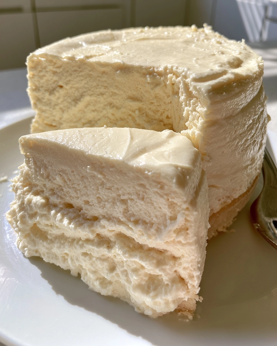 2-Ingredient Vanilla Protein Cheesecake