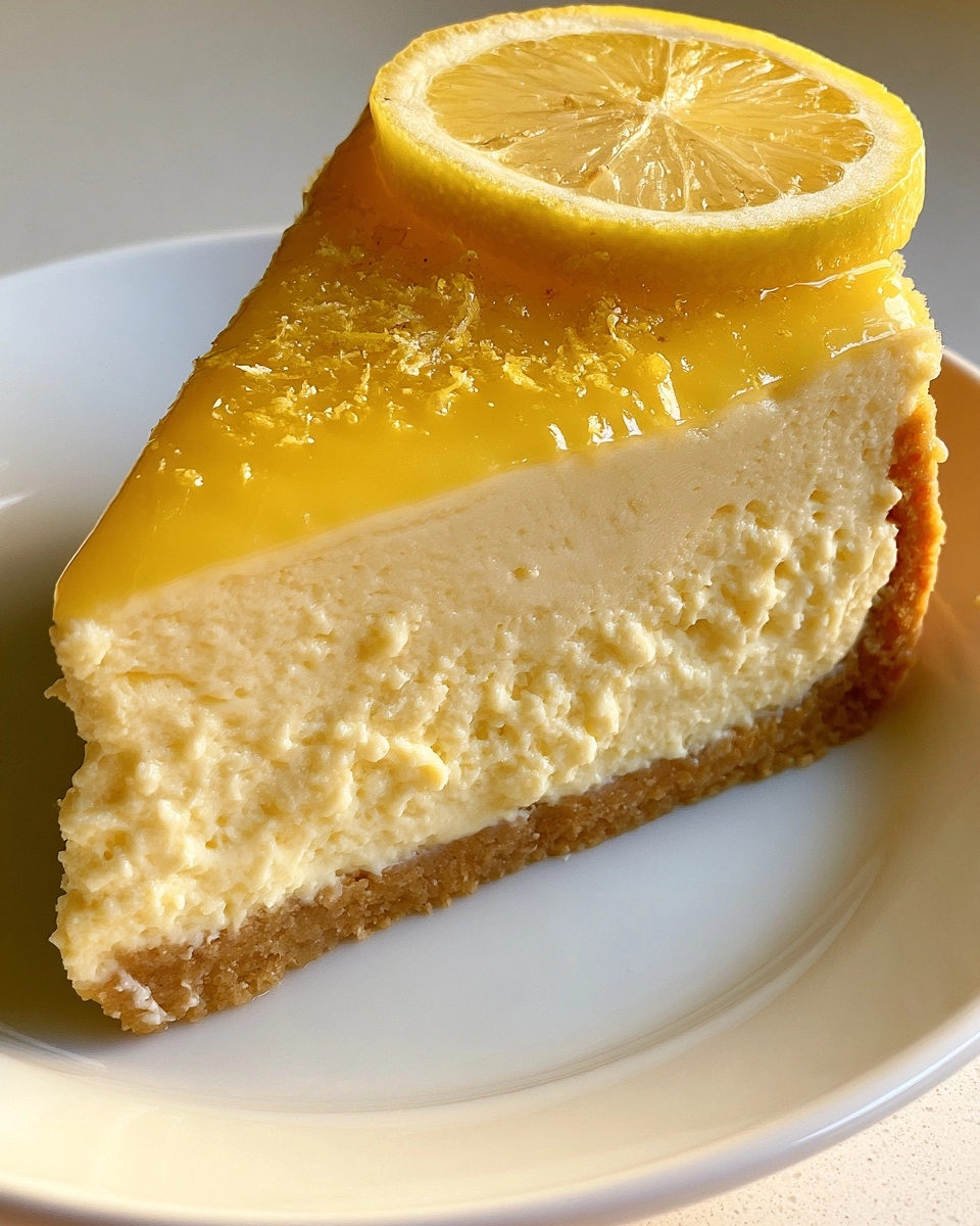 3-Ingredient Lemon Protein Cheesecake
