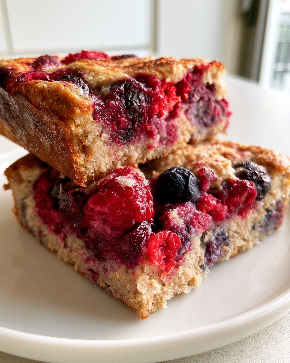 5-Ingredient Protein Berry Bake