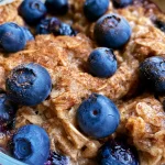 Baked Protein Blueberry Oatmeal