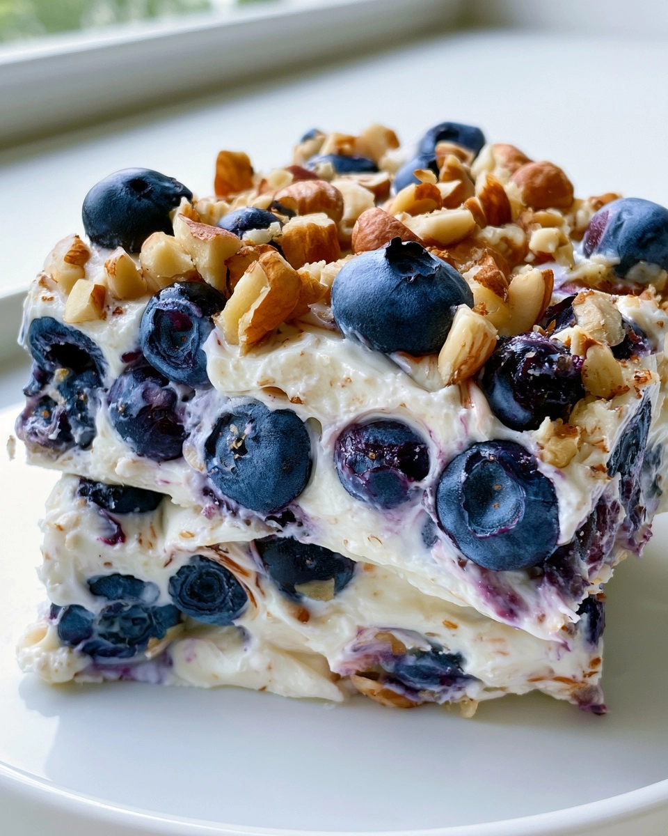Blueberry Almond Yogurt Bark