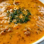 Butternut Squash and Sausage Soup for Fall