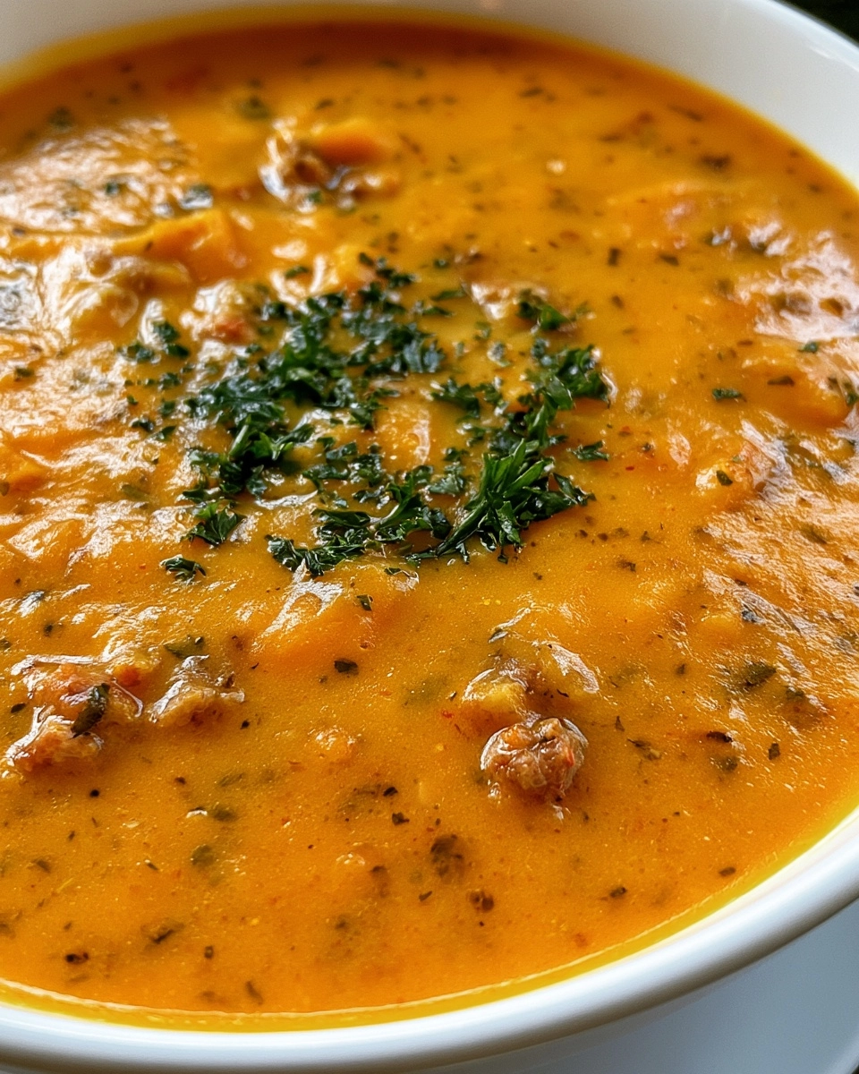 Butternut Squash and Sausage Soup for Fall