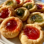 Christmas Thumbprint Cookies