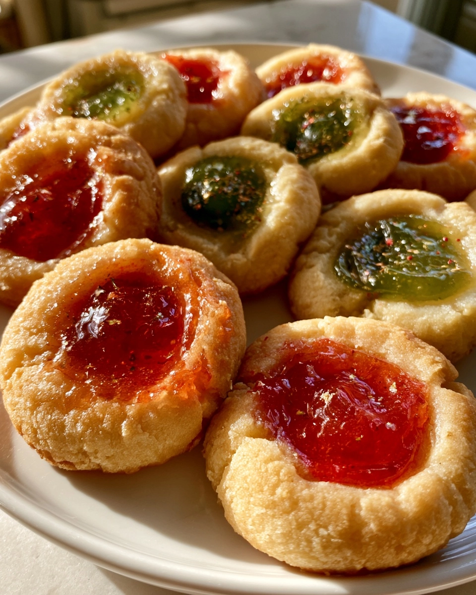 Christmas Thumbprint Cookies
