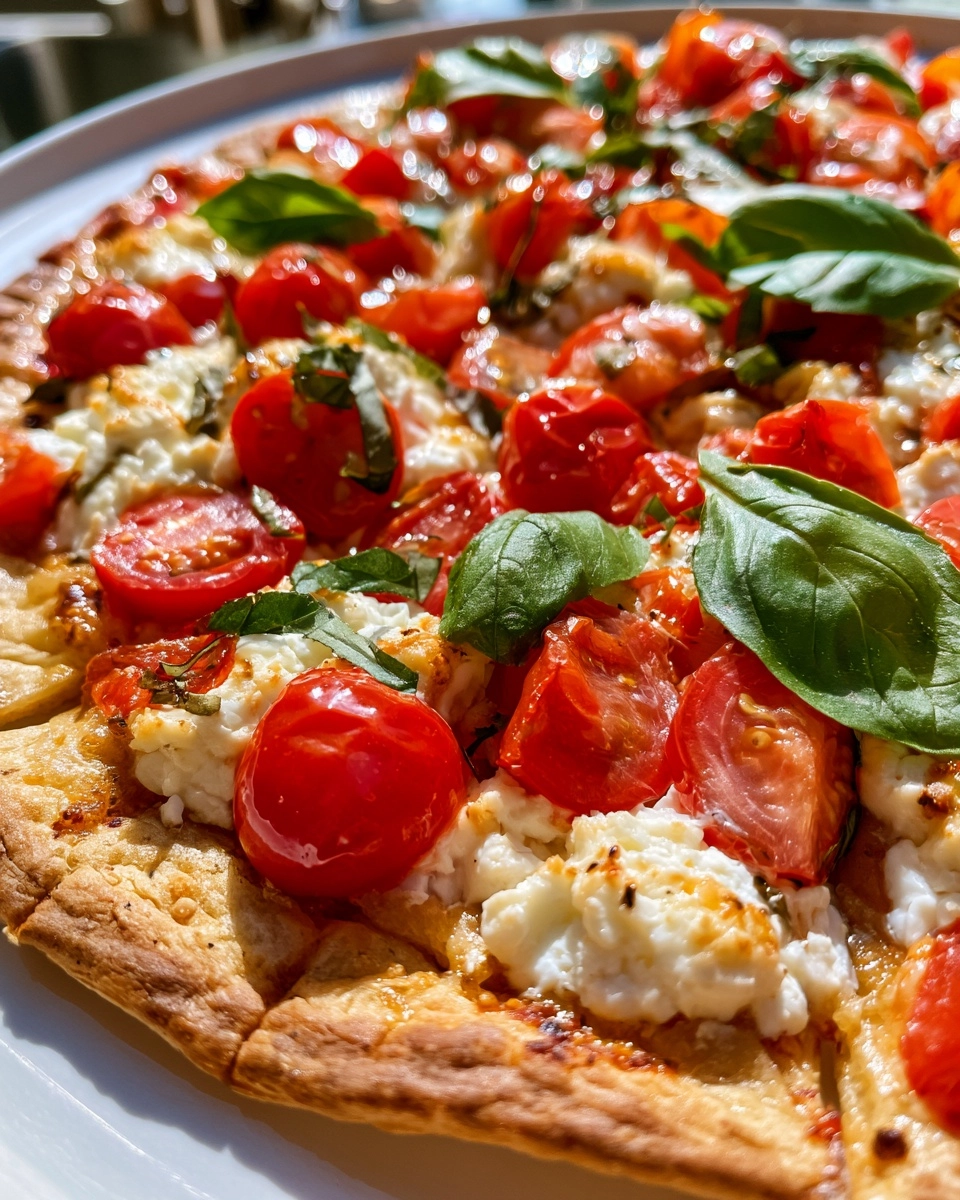 Cottage Cheese Flatbread Pizza