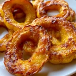 Delicata Squash Rounds Roasted Crispy and Sweet!