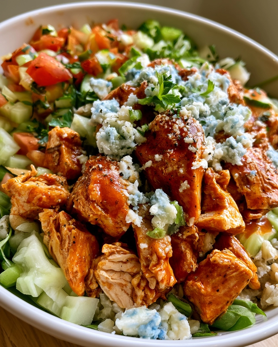 High Protein Buffalo Chicken Bowl