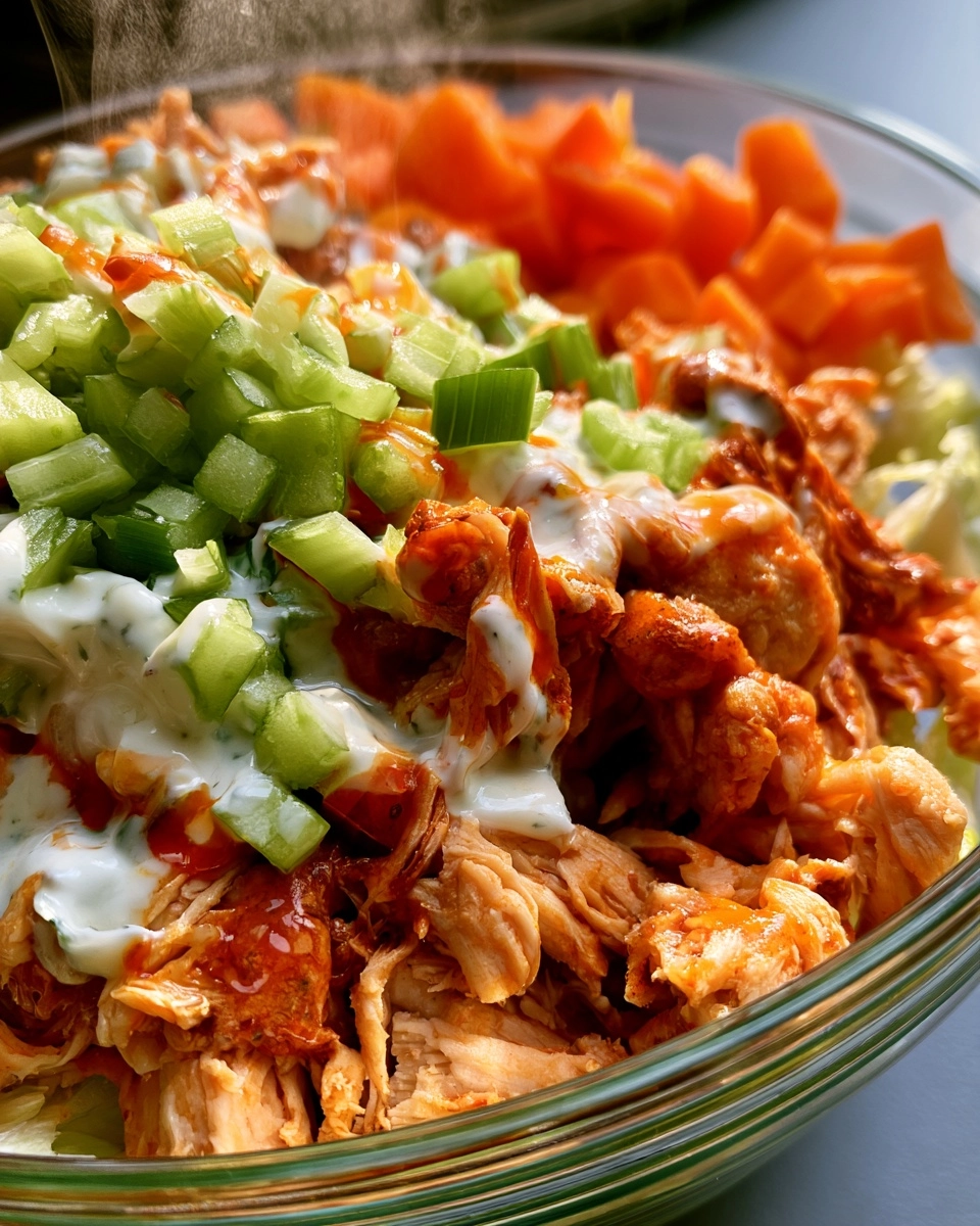 High-Protein Buffalo Chicken Lunch Bowls