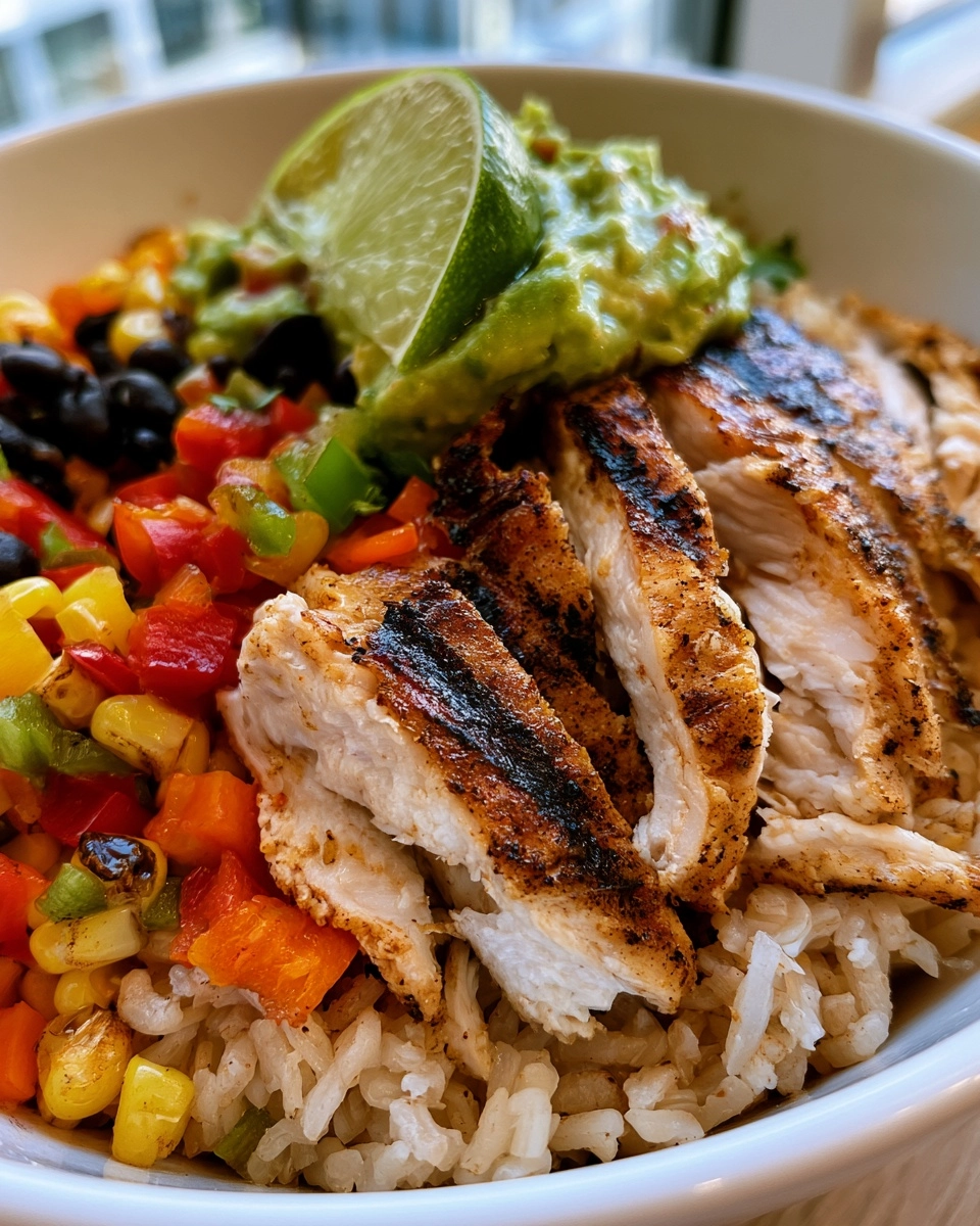 High Protein Chicken Burrito Bowls