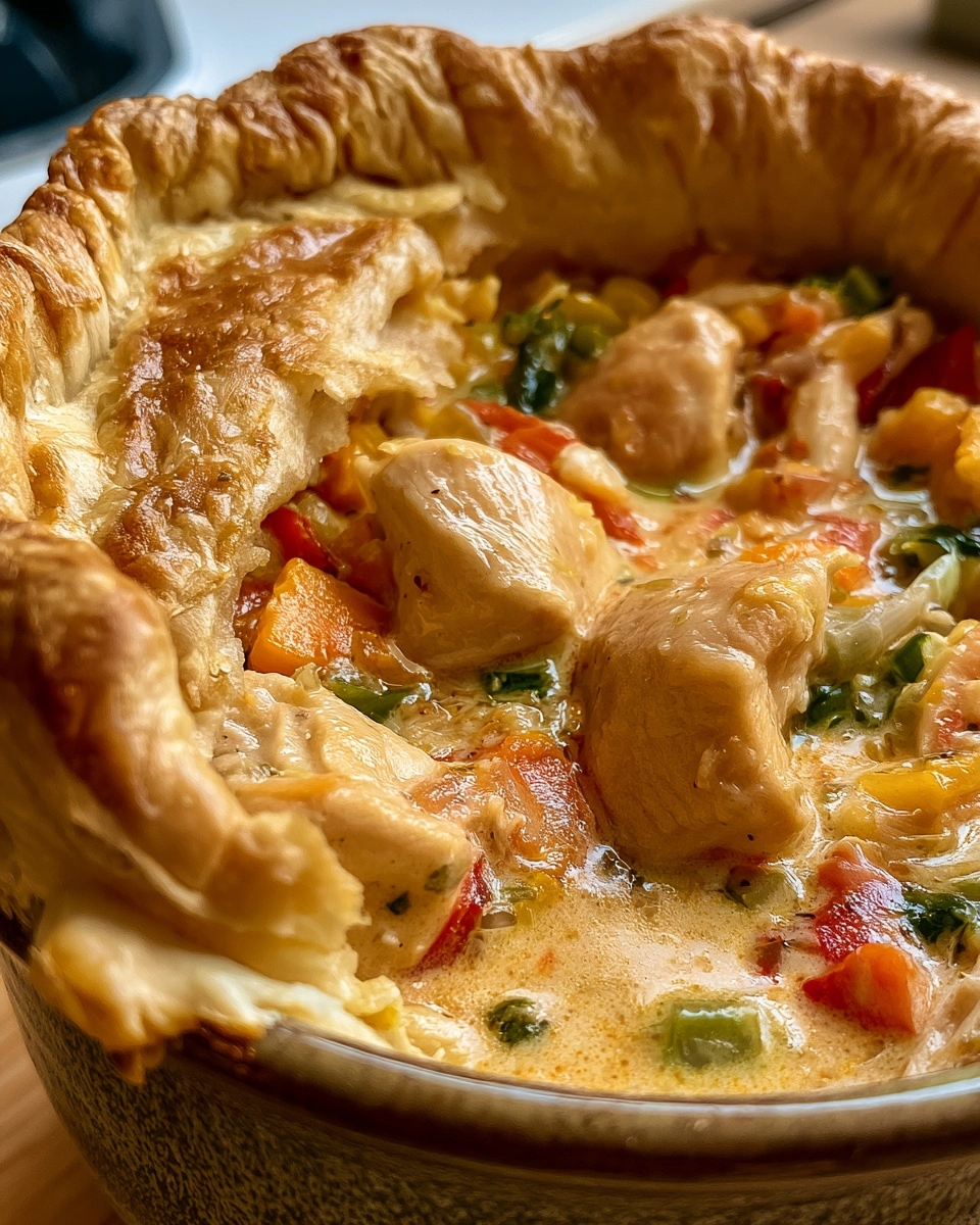 High-Protein Chicken Pot Pie Bowls