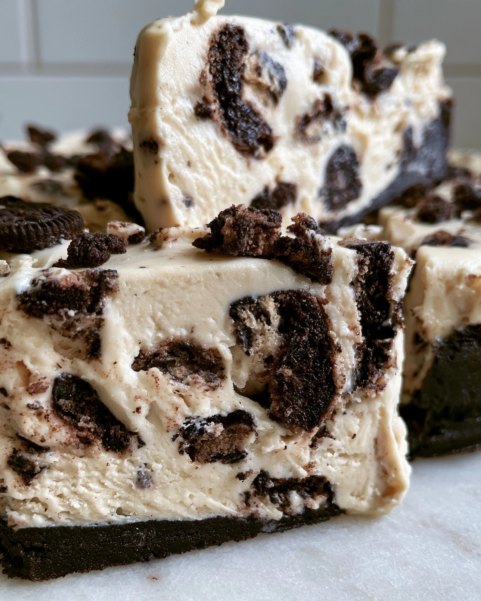 High-Protein Cookies & Cream Cheesecake
