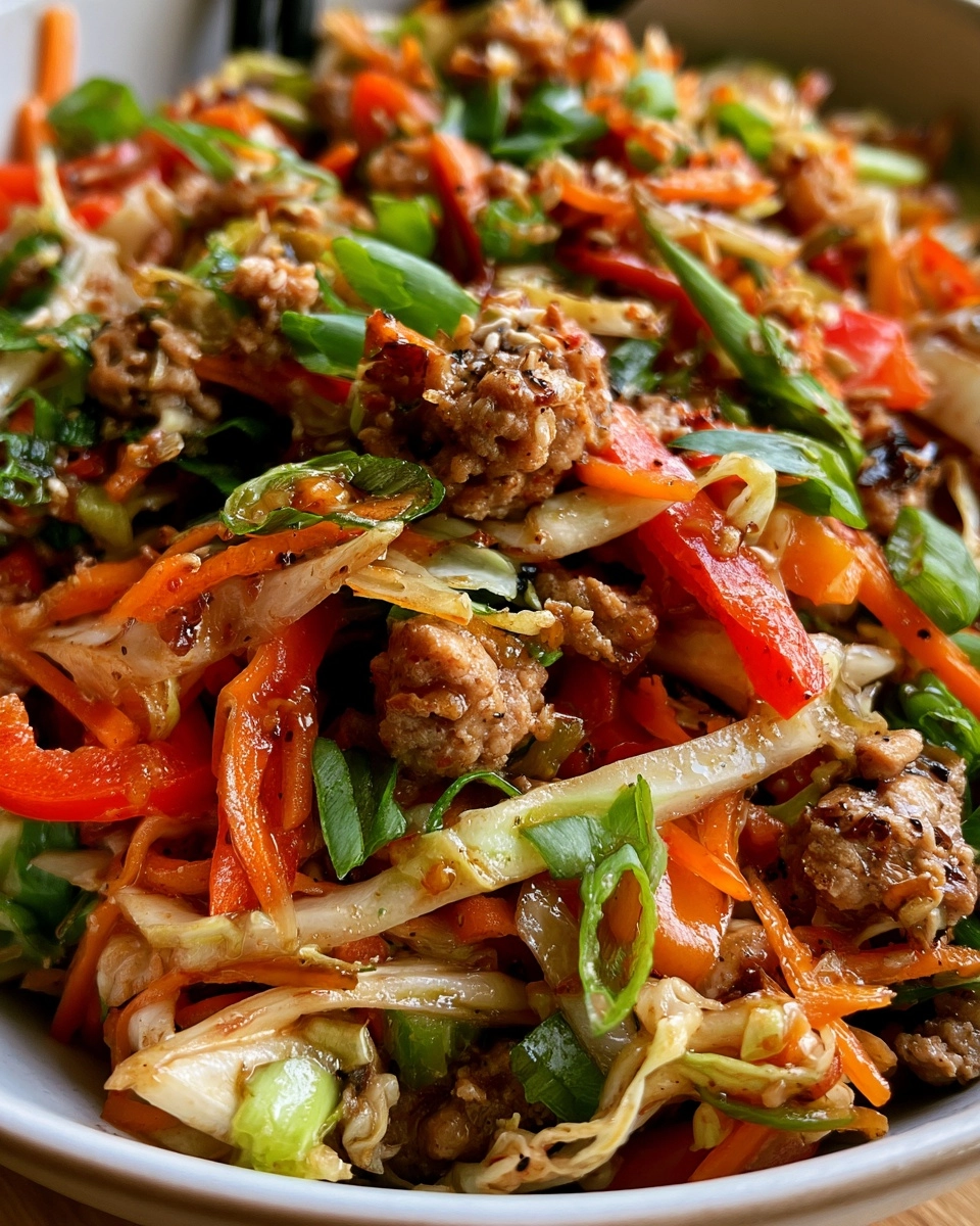 High Protein Egg Roll in a Bowl
