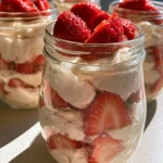 High-Protein Strawberry Cheesecake Jars