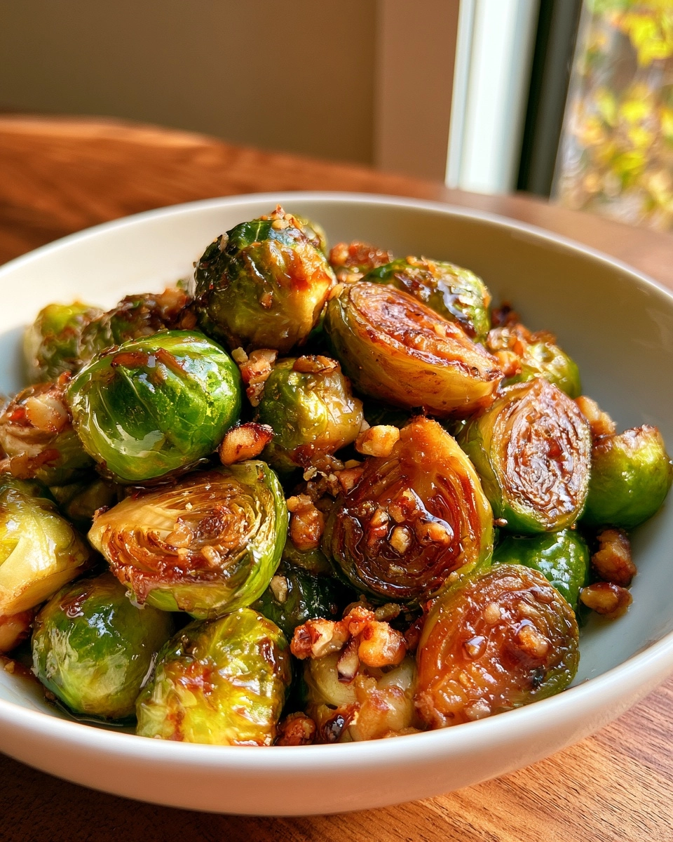 Maple Roasted Brussels Sprouts