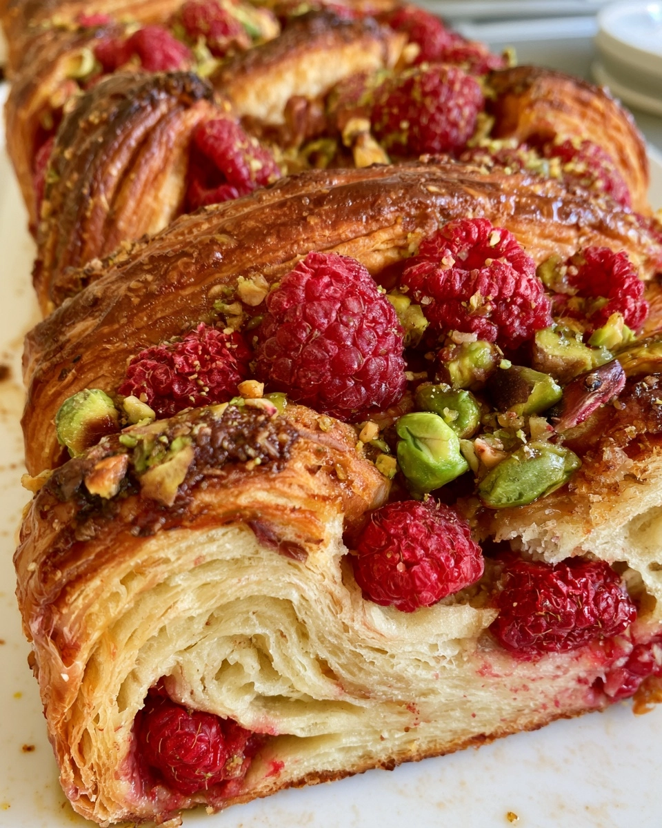 Raspberry Pistachio Croissant Bread Is the Showstopper Your Feed Needs