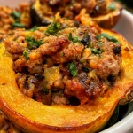 Sausage-Stuffed Acorn Squash for a Cozy Fall Dinner Delights! 126 Sausage-Stuffed Acorn Squash for a Cozy Fall Dinner