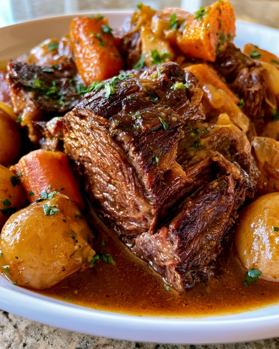 Slow Cooker Pot Roast That Falls Apart at the Fork!