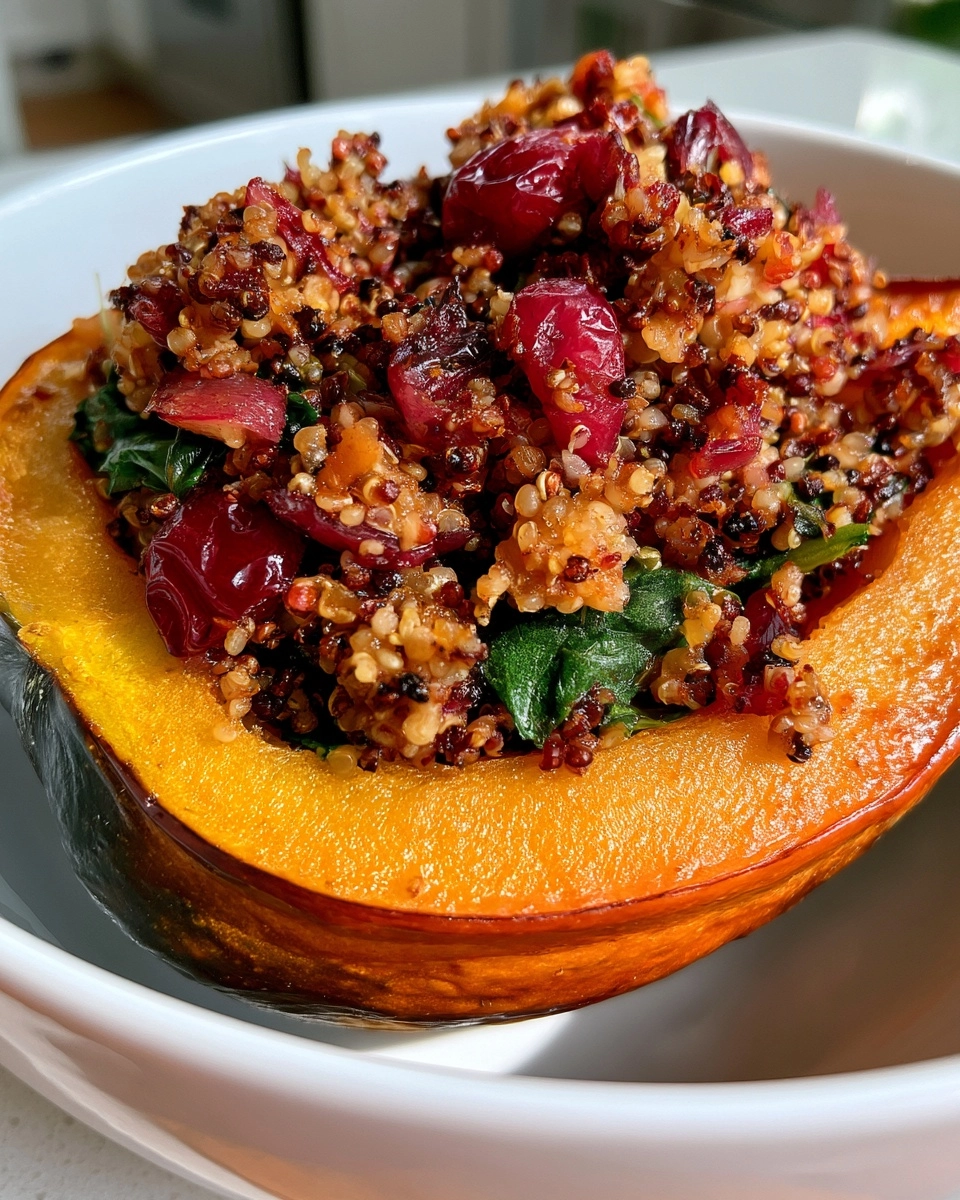 Stuffed Acorn Squash for a Cozy Meatless Dinner!