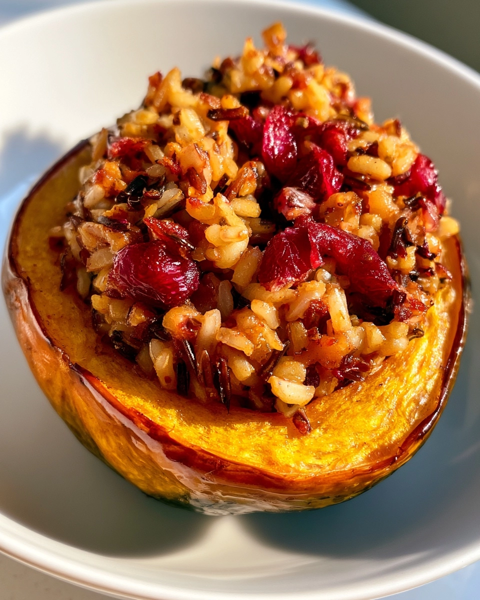 Wild Rice Stuffed Acorn Squash for Fall Comfort