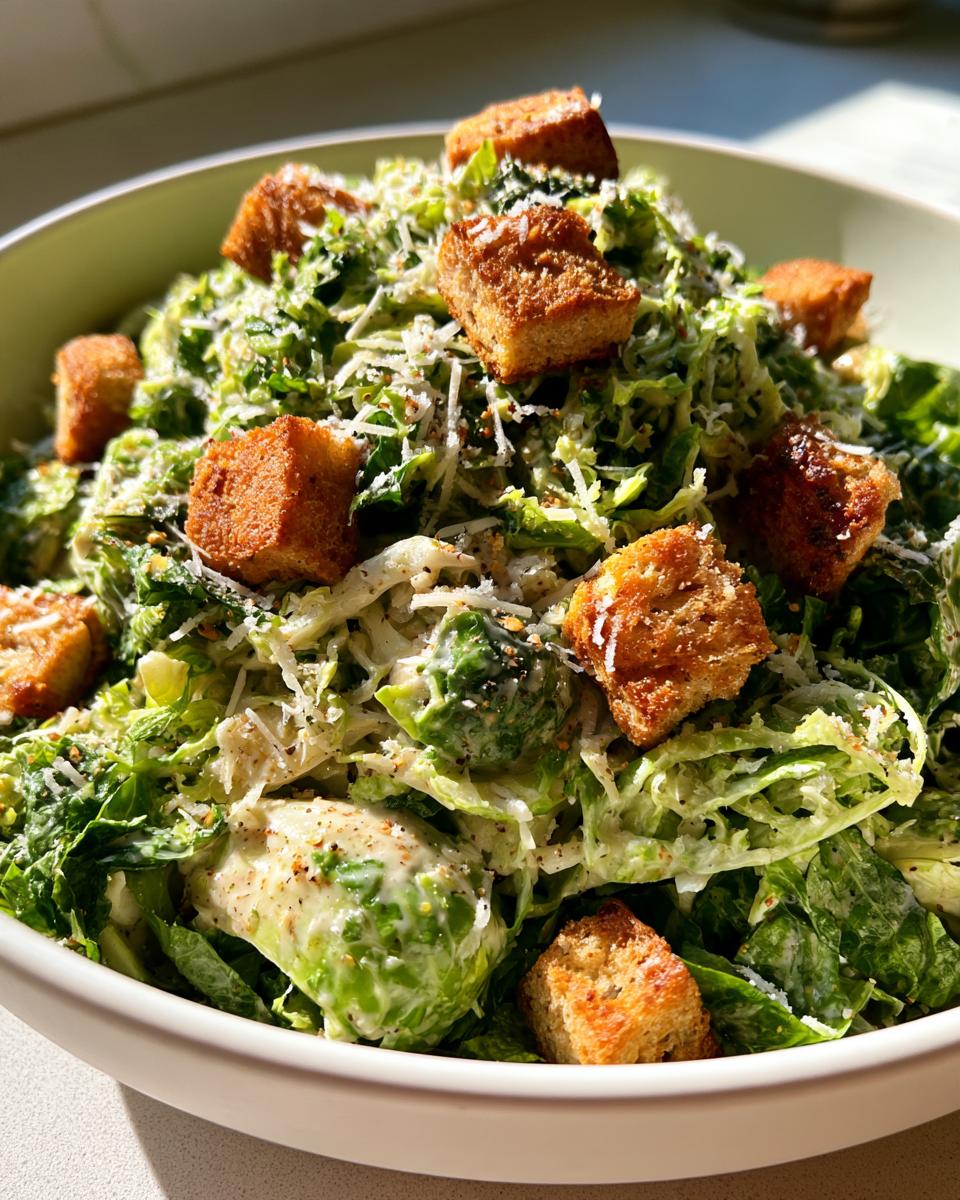 Brussels Sprout Caesar Salad: A Crunchy Fall Twist!