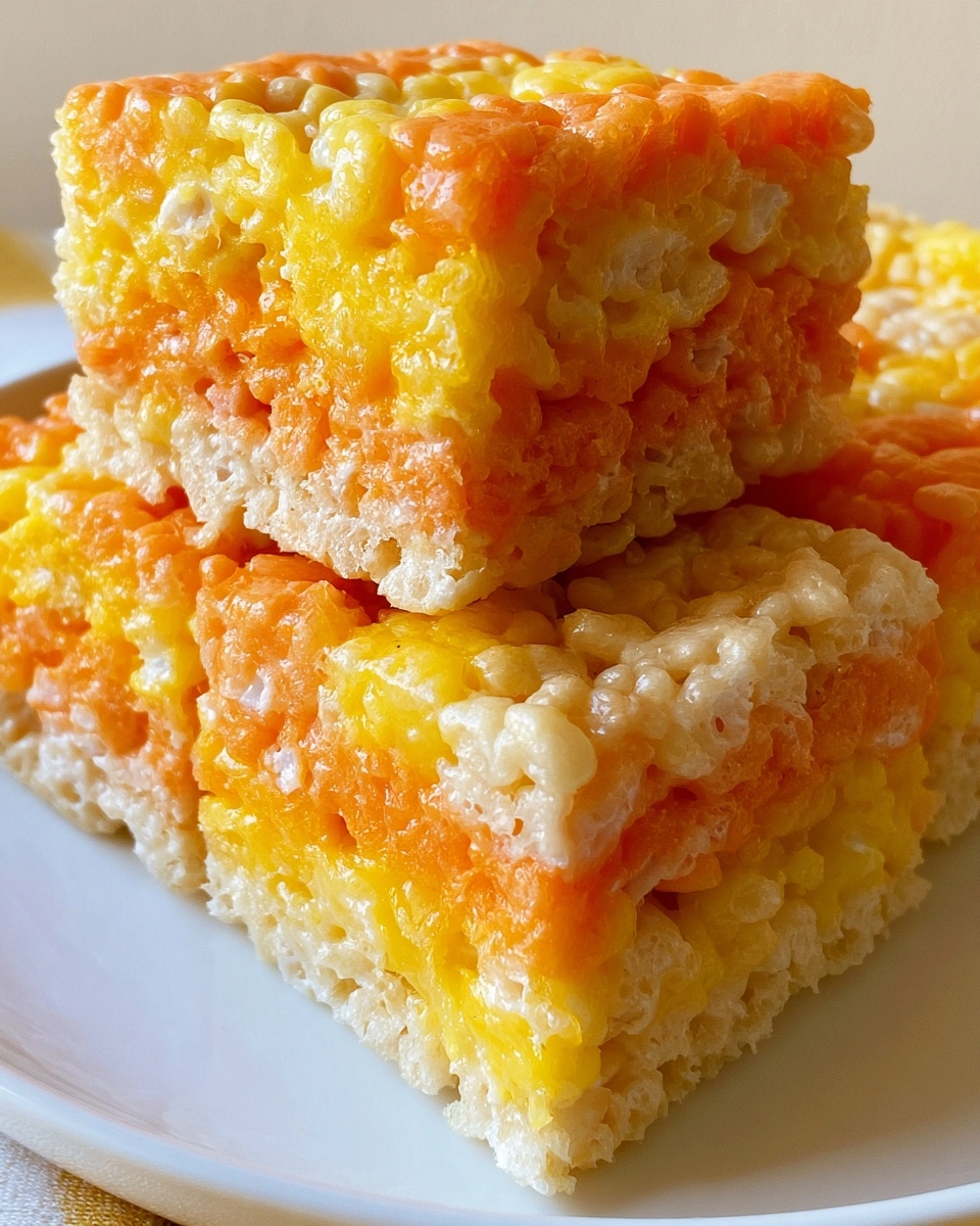 Candy Corn Rice Krispie Treats You'll Love Today!