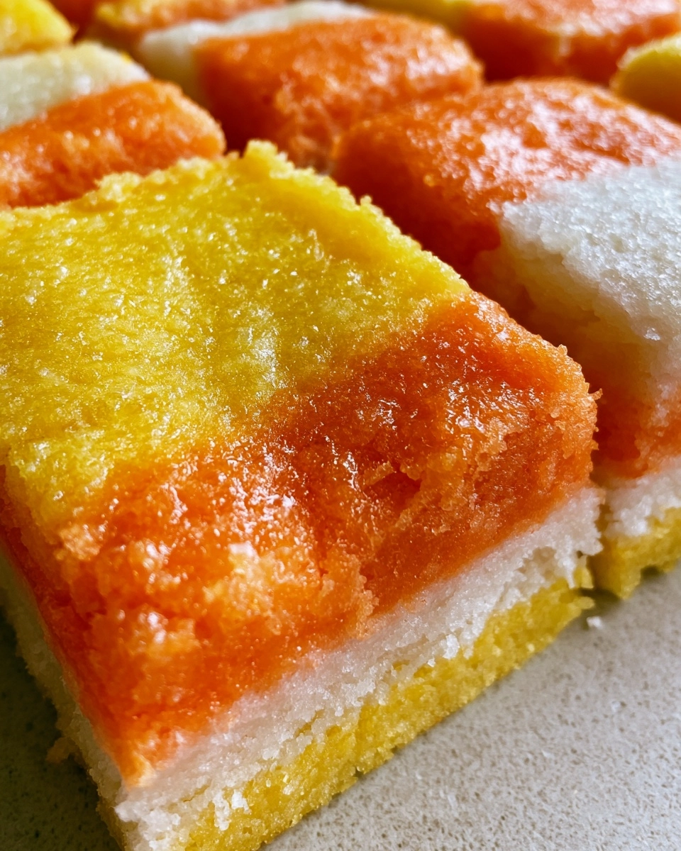 Candy Corn Sugar Cookie Bars: The Sweet Layered Treat for Halloween Night!