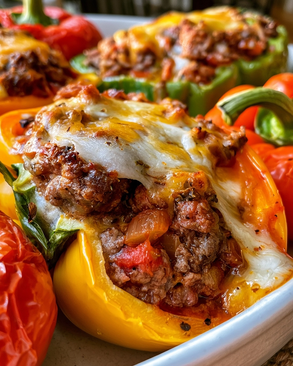 Cheeseburger Stuffed Peppers: A Family Favorite!