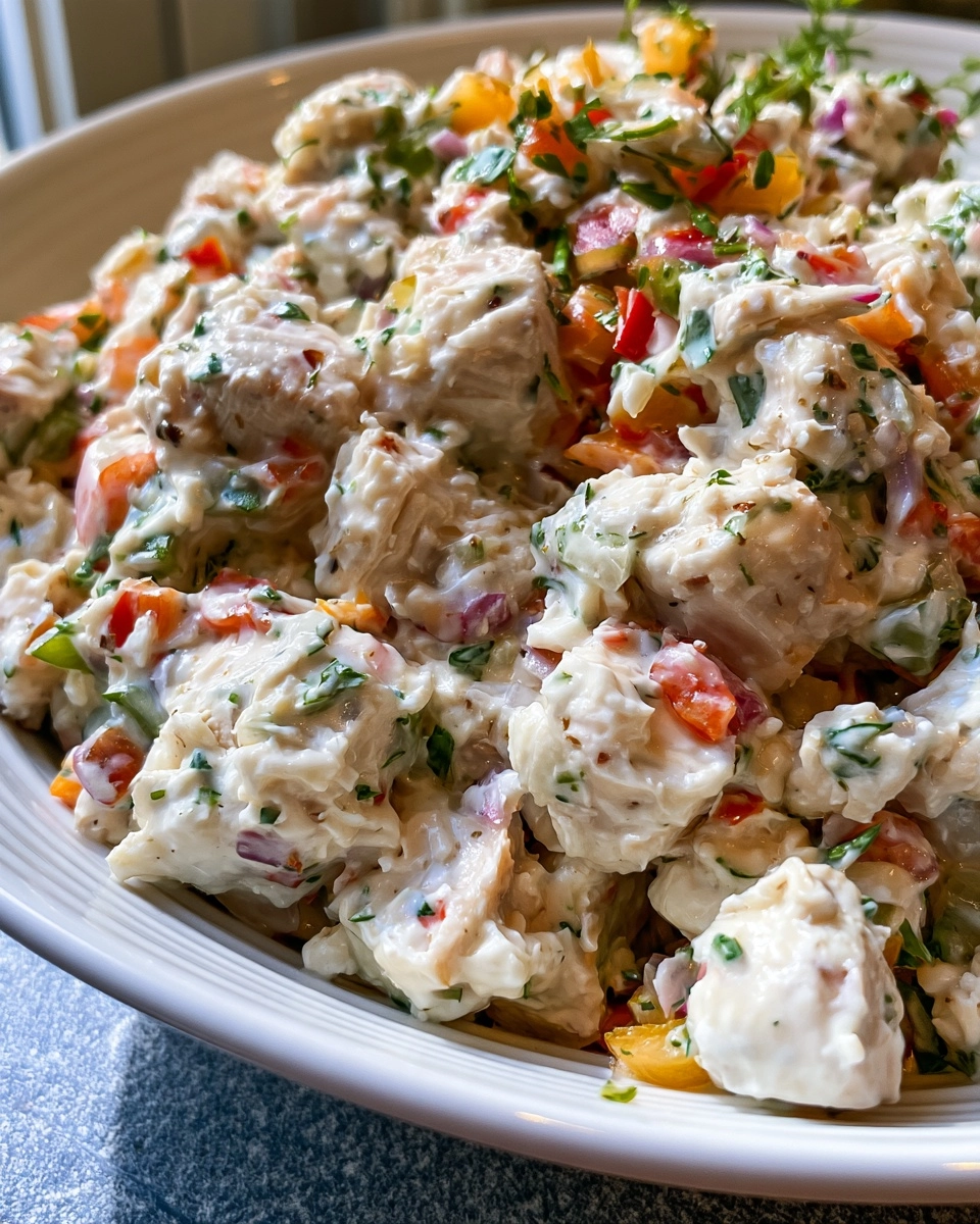 Cottage Cheese Chicken Salad: The Creamy High-Protein Lunch (No Mayo)!