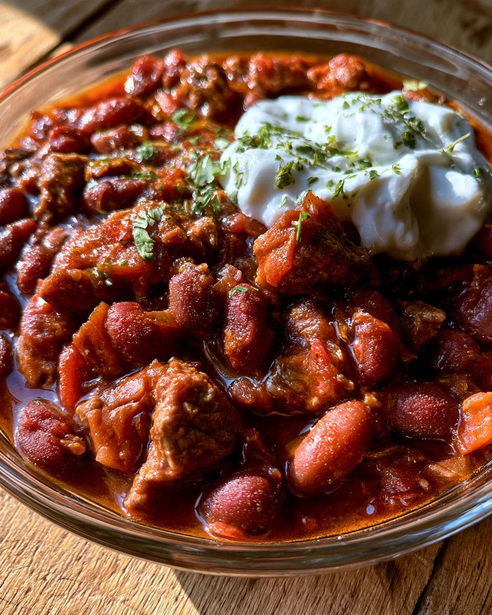 Cowboy Chili with Ground Beef and Beans!