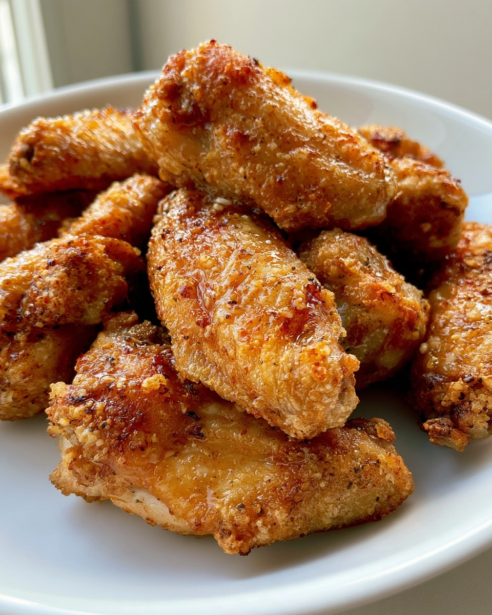 Crispy Baked Wings with Garlic Parmesan Sauce!