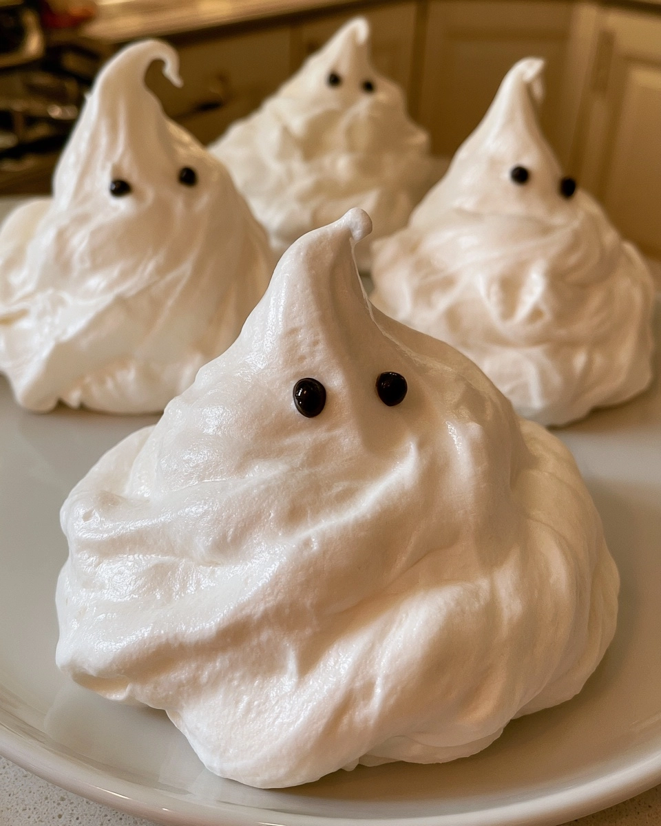 Ghost Meringue Cookies: 3 Ingredients to the Cutest Halloween Treat!