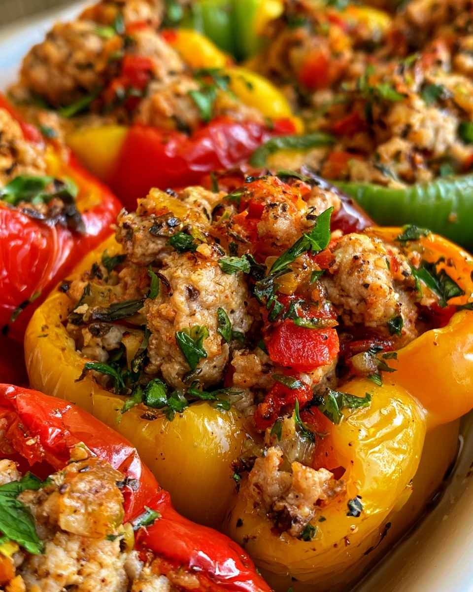 Ground Turkey Stuffed Peppers: Meal-Prep Dinner with 32g Protein!