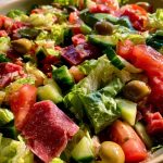 Italian Chopped Salad with Salami and Olives!