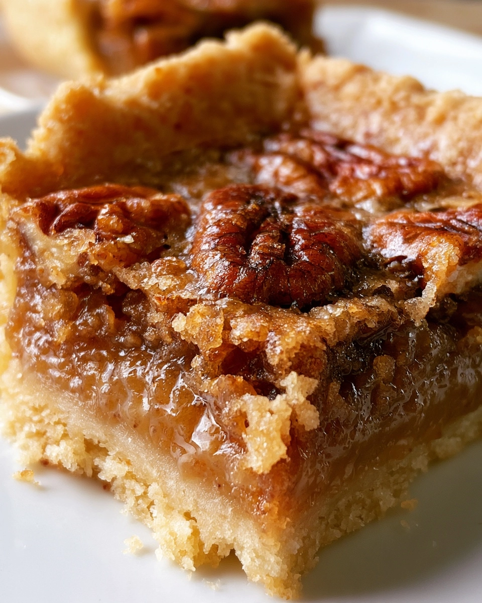 Pecan Pie Bars with Shortbread Crust: Easier Than Pie!