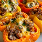 Philly Cheesesteak Stuffed Peppers: A Low-Carb Dinner Delight! 107 Philly Cheesesteak Stuffed Peppers: A Low-Carb Dinner Win!