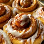 Pumpkin Cinnamon Rolls with Cream Cheese Frosting!