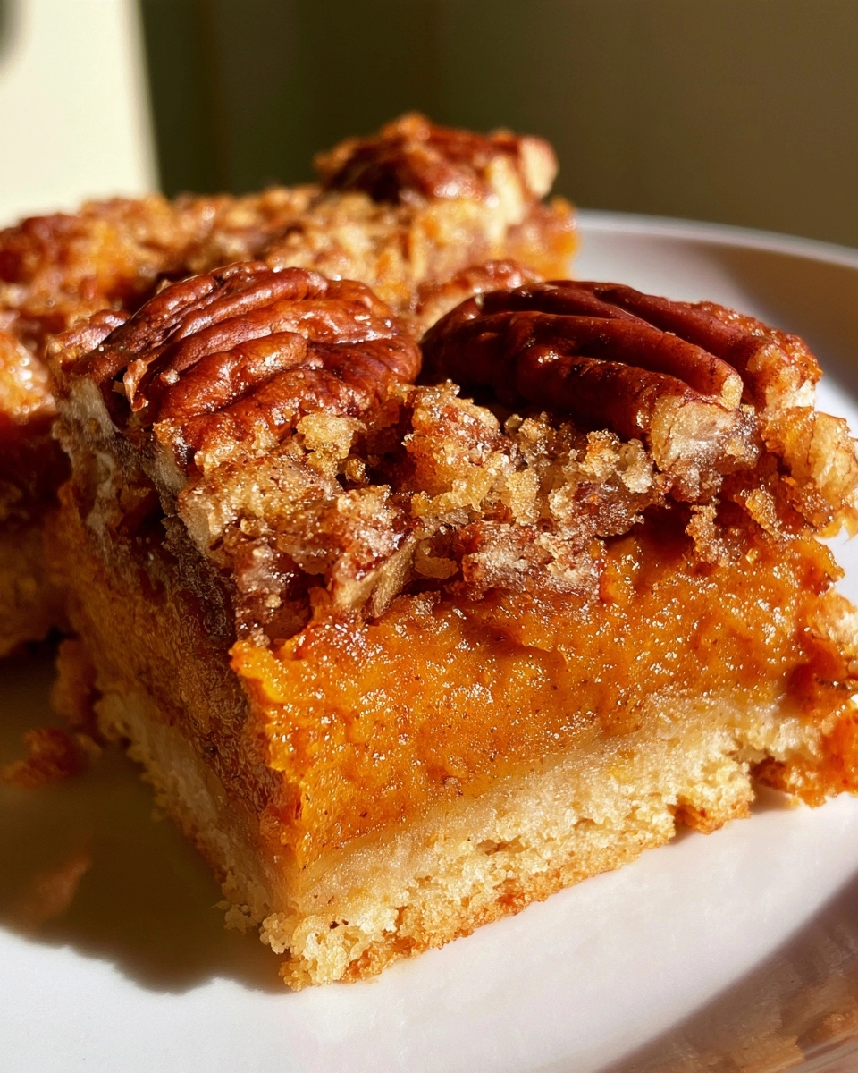 Pumpkin Pecan Pie Bars: The Two-in-One Dessert for Your Holiday Table!