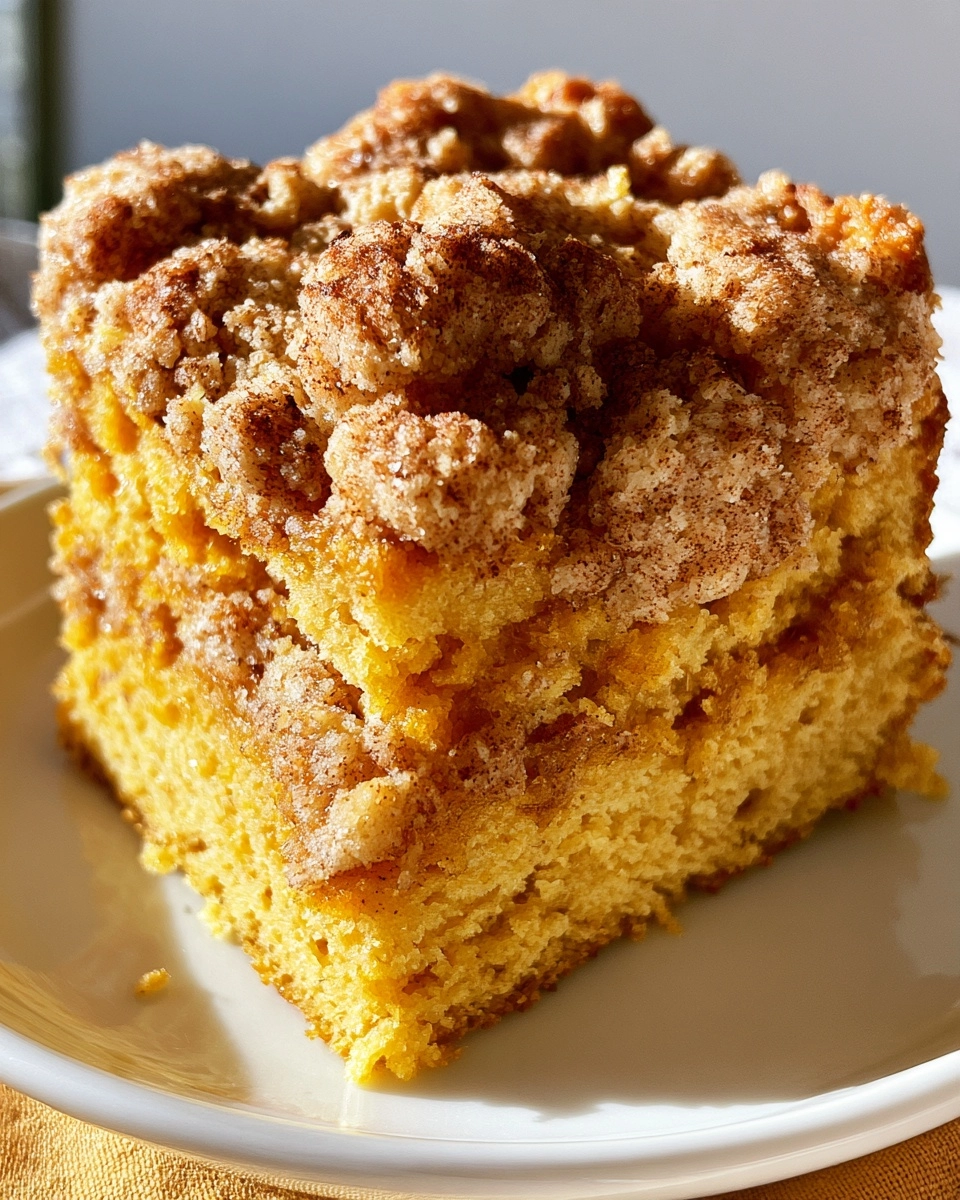Pumpkin Streusel Coffee Cake Squares for Cozy Mornings!