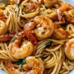 Quick Garlic Shrimp Pasta